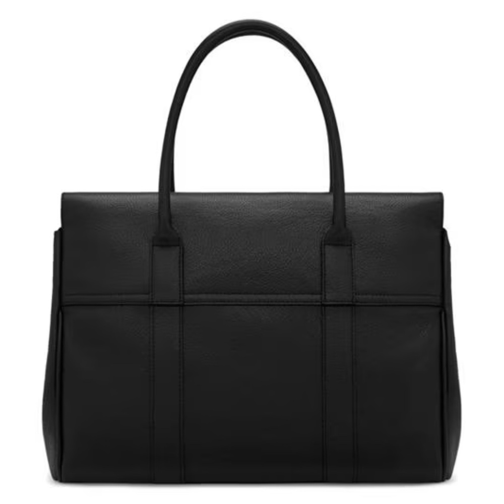Mulberry Black Leather Tote with Gold Accents - Picture 5 of 9
